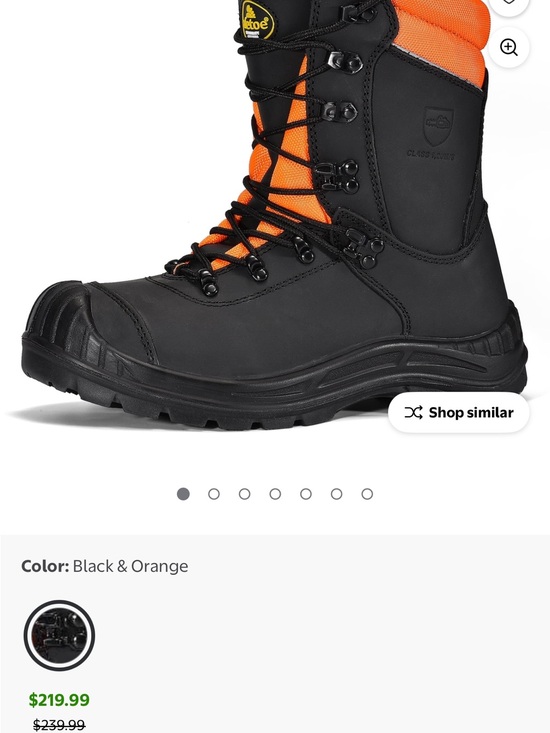 Safetoe Class 1 Chainsaw Protection Leather Steel Toe main image 12